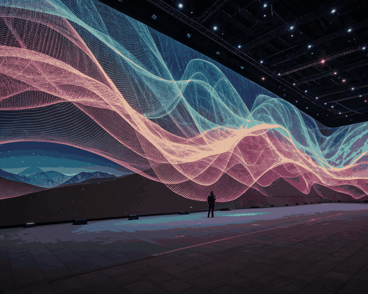 Abstract Background Loop for Music Visuals and Event Projection