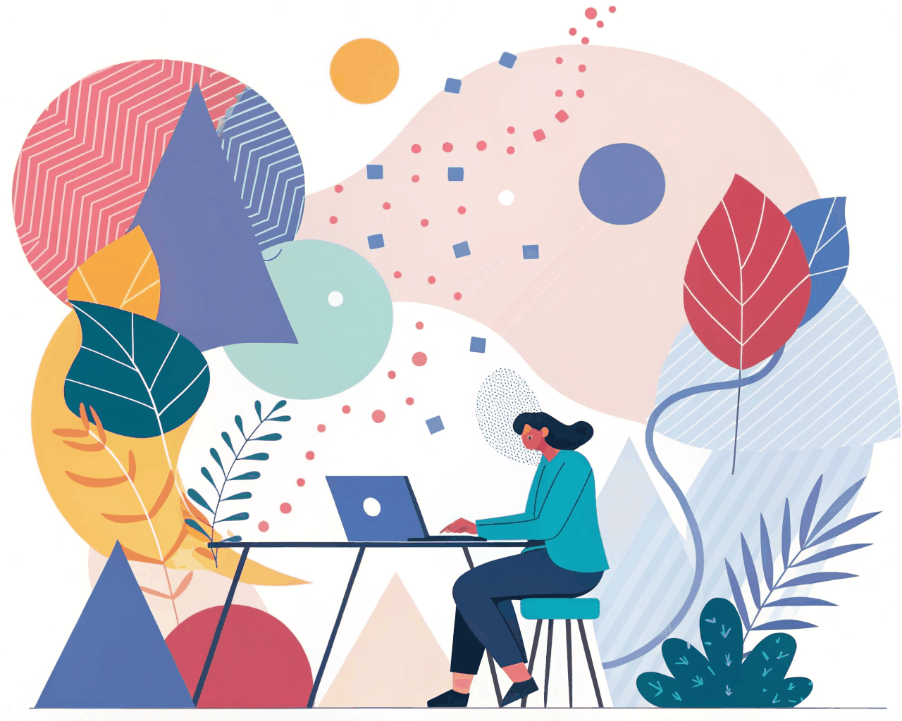 Abstract Data Visualization Video for Annual Reports