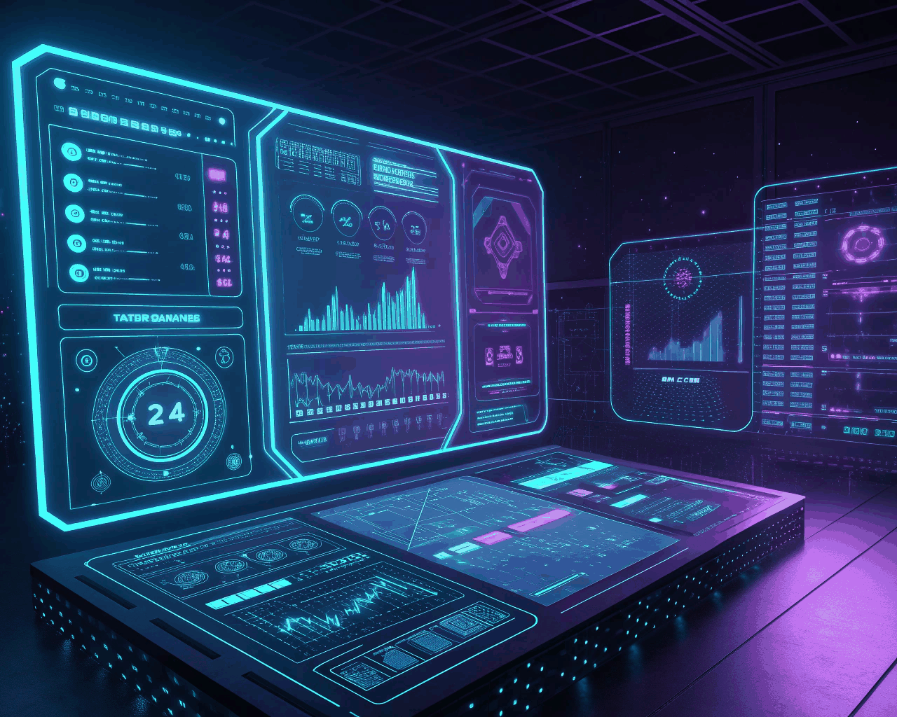 Abstract Holographic UI Element Pack for Enterprise VR Training