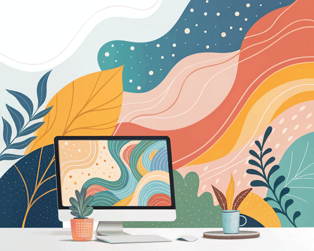 Abstract Social Media Pack for Creative Agencies & Studios