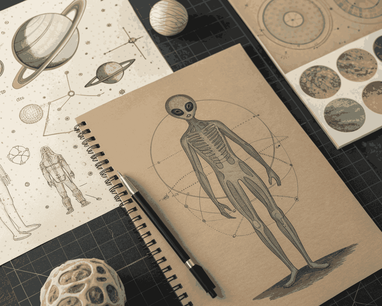 Alien Wildlife Concept Art for Sci-Fi Video Game Worlds