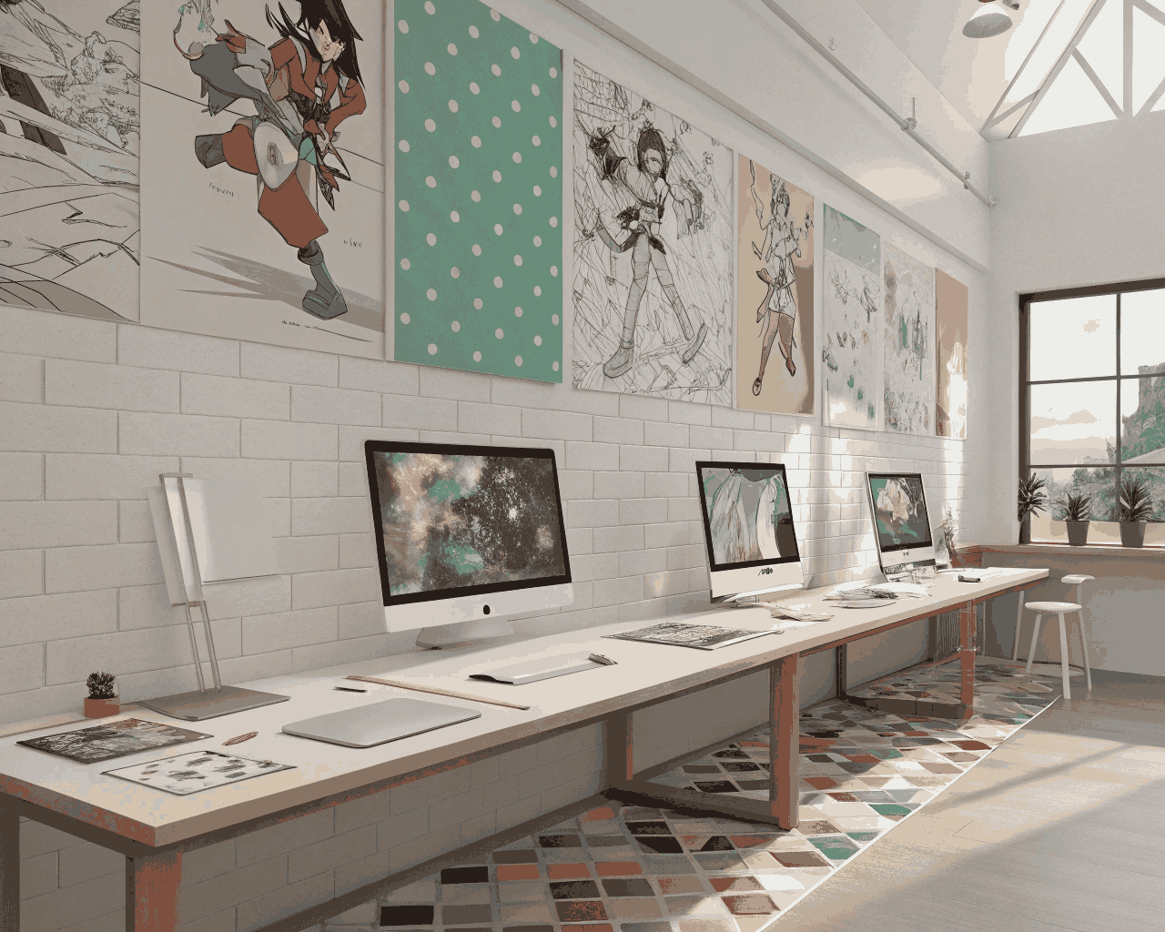 Animated Series Pilot Cast with Character Turnarounds & Bibles