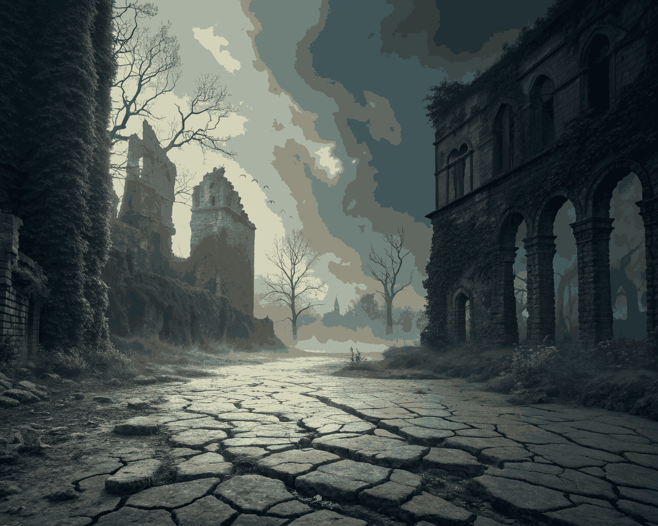 Apocalyptic Environment Matte Painting for Indie Film Post-Production