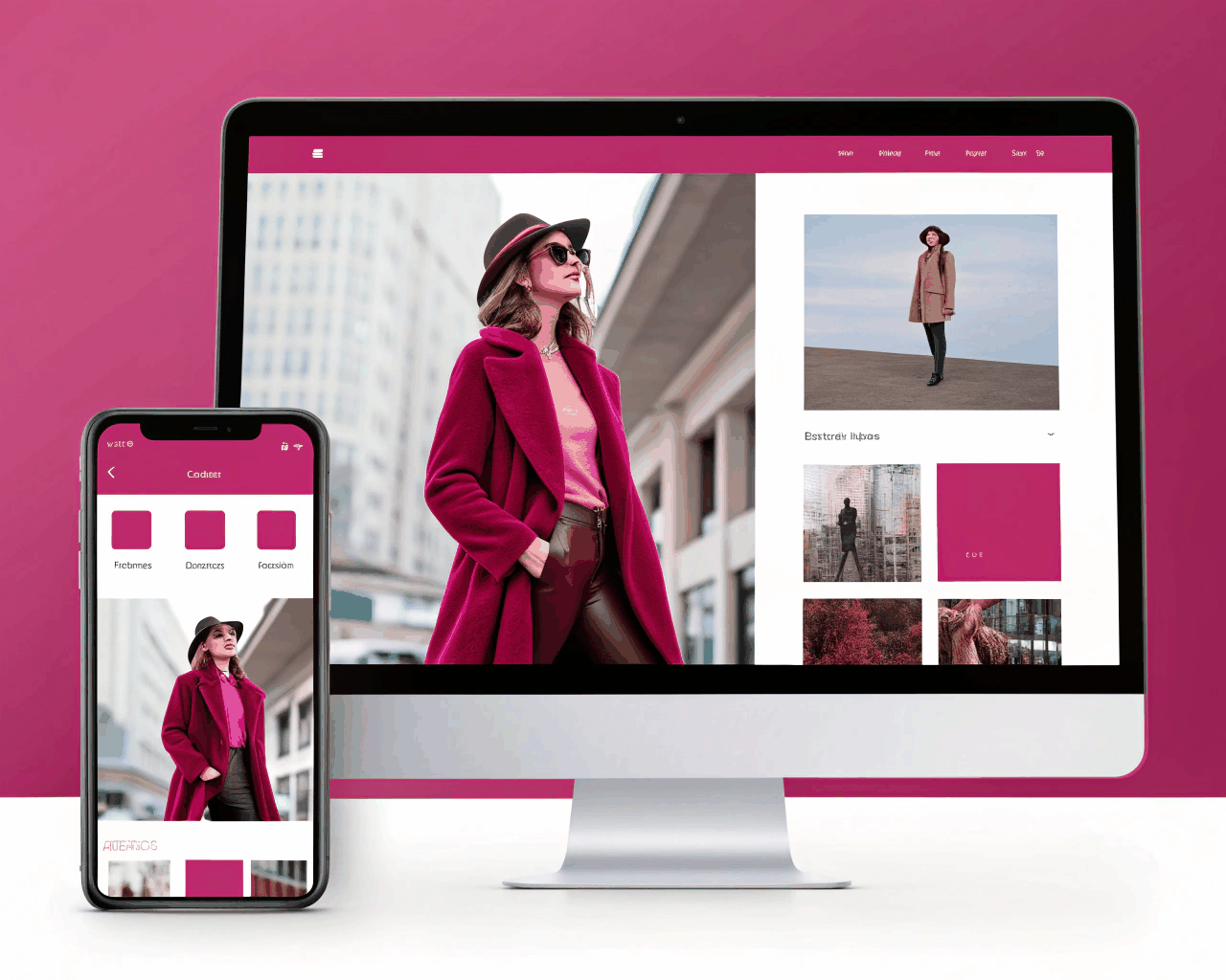 Bold E-commerce Mobile UI for Fashion and Lifestyle Brands