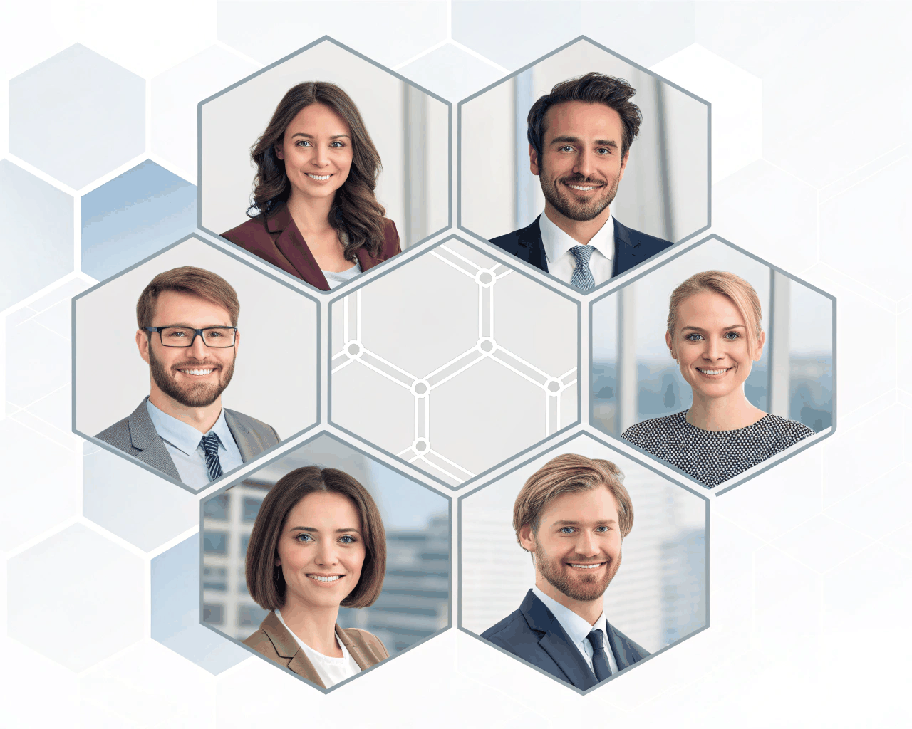 Clean Corporate Team Composite for Website Headers