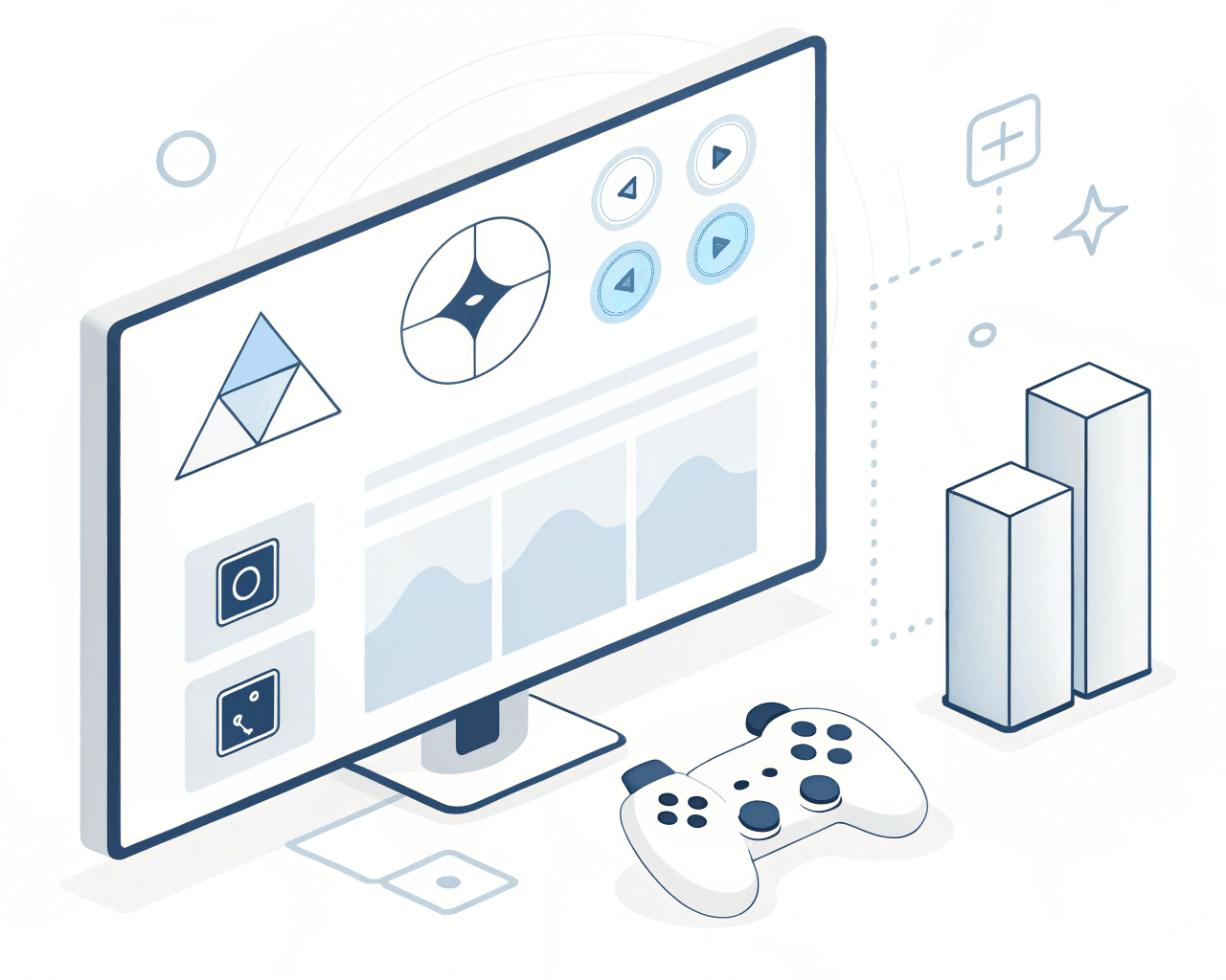 Clean UI Icon Sets and HUD Elements for Mobile Games