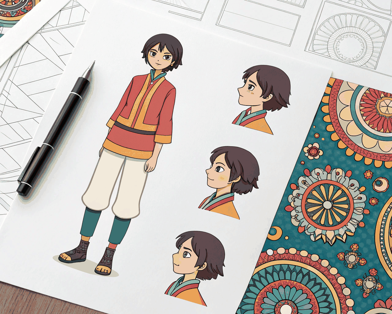 Consistent Character Model Sheet Generation from Concept Art