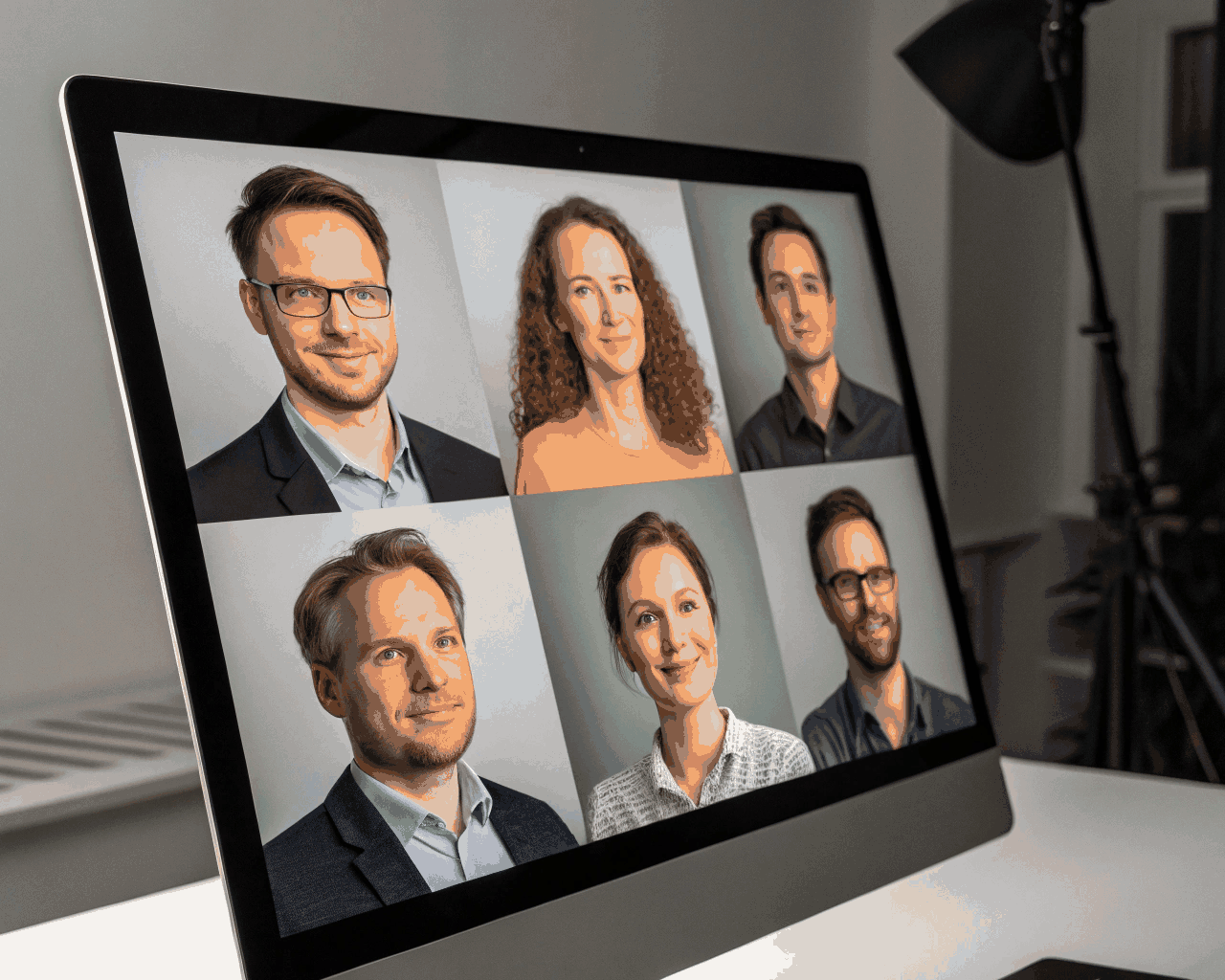 Corporate Team Composite for Website and Marketing Brochures