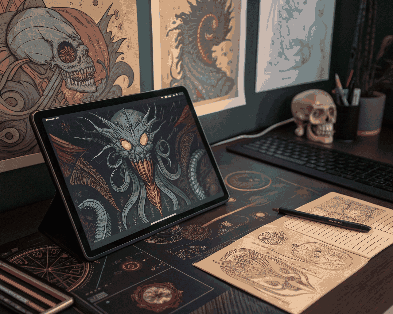 Creature Concept Art for Monster Design and Bestiary Illustrations