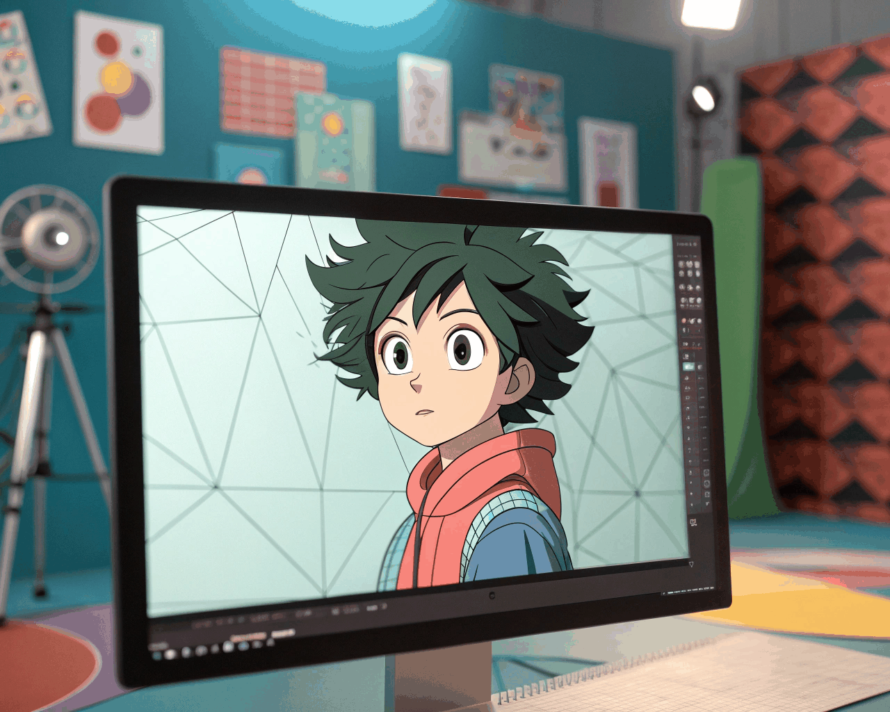 Custom Anime-Style Character Model with Basic Rigging