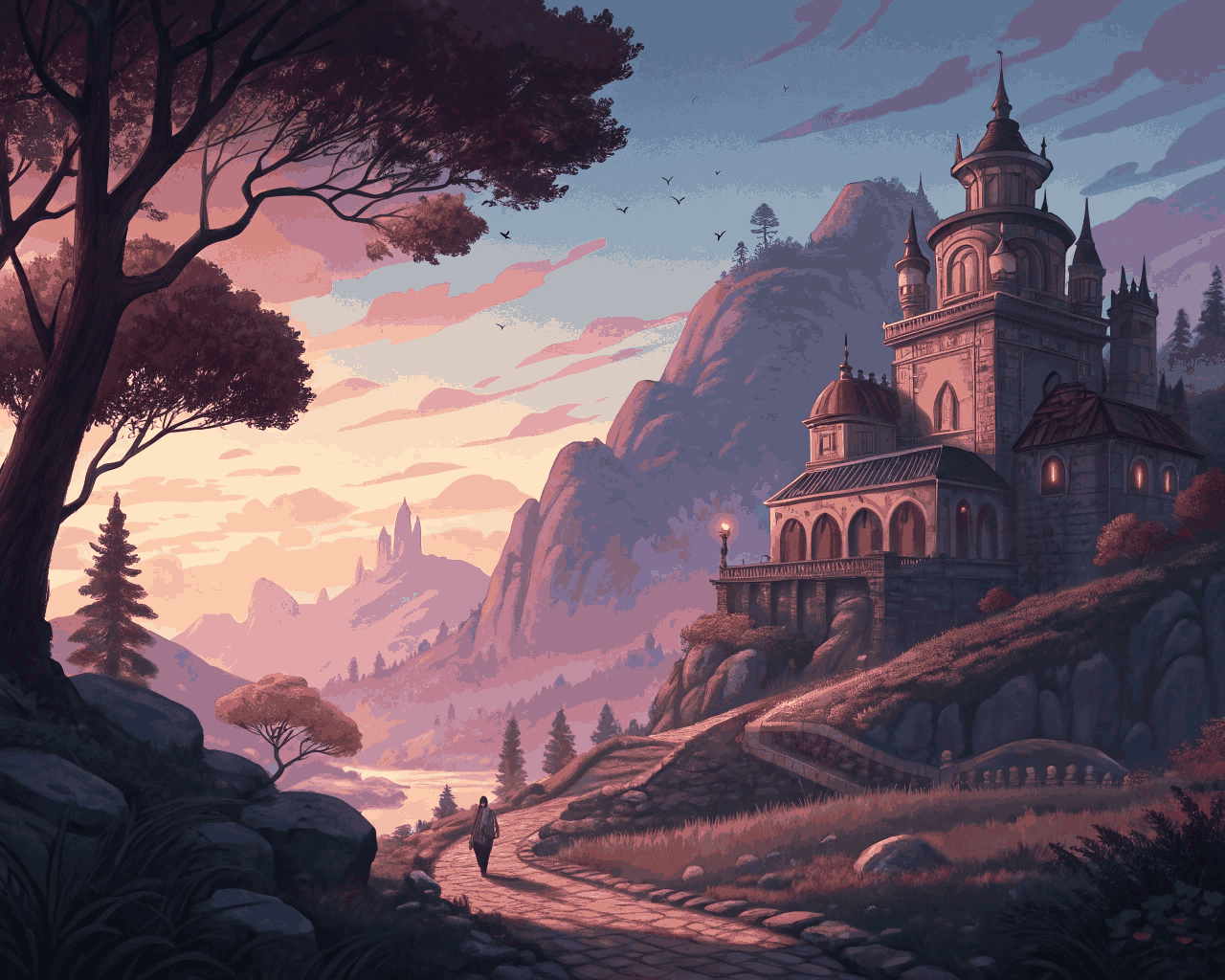 Custom Environment Concept Art for Fantasy Board Games