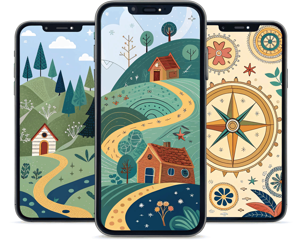 Custom Illustrated App Icon Suite for iOS and Android Stores