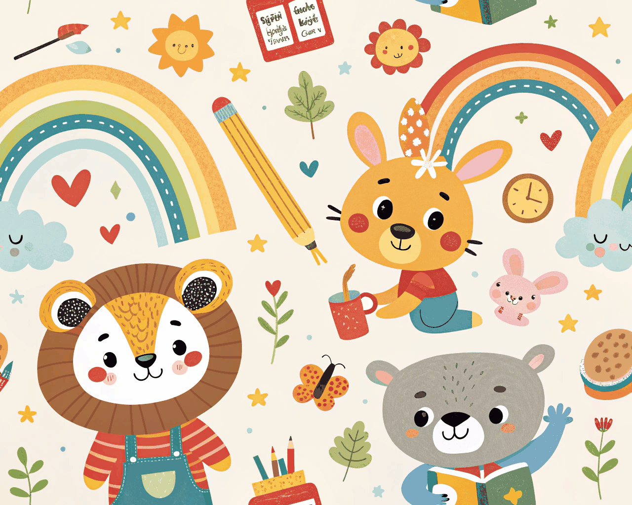 Custom Illustrated Character Pattern for Children's Products