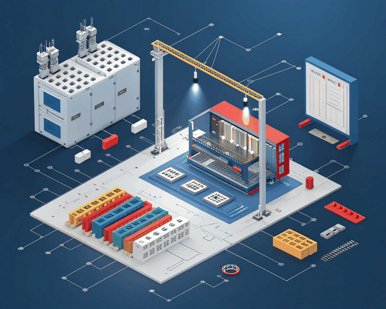 Custom Isometric Product Explosion for Hardware Marketing