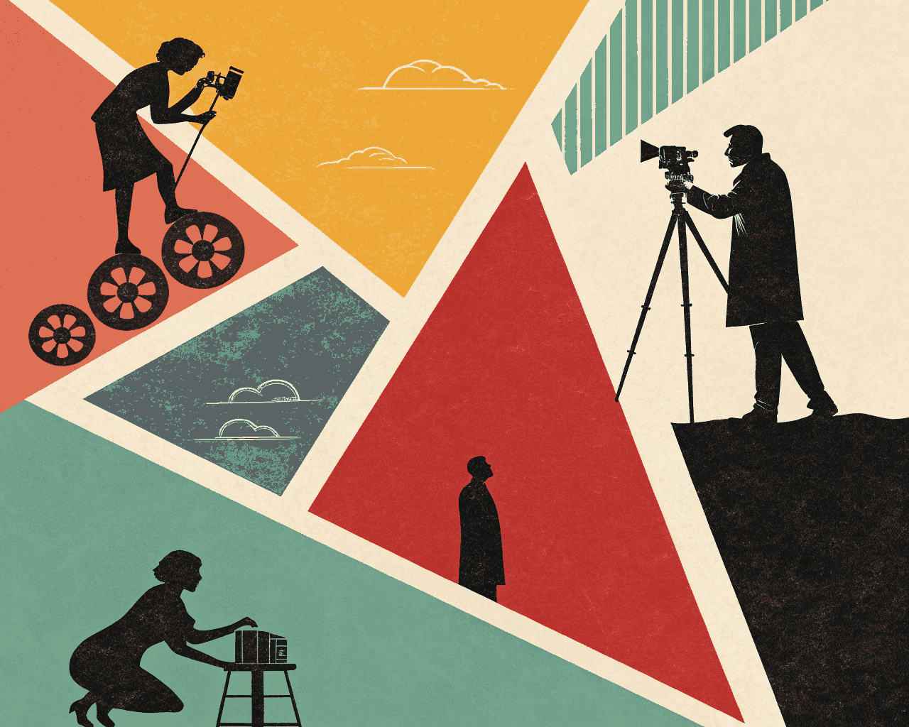 Custom Movie Poster Art in Classic Mid-Century Modern Style