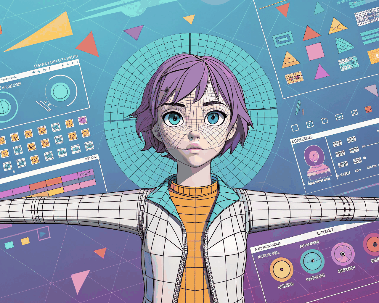 Custom Stylized 3D Avatar Rigging for Social VR Platforms