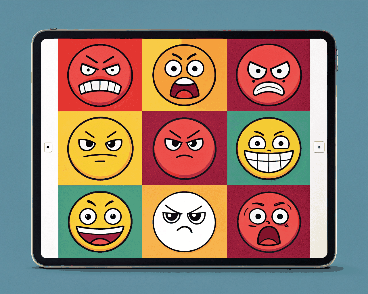 Custom Twitch Emote Sets in Bold Cartoon Style for Streamers