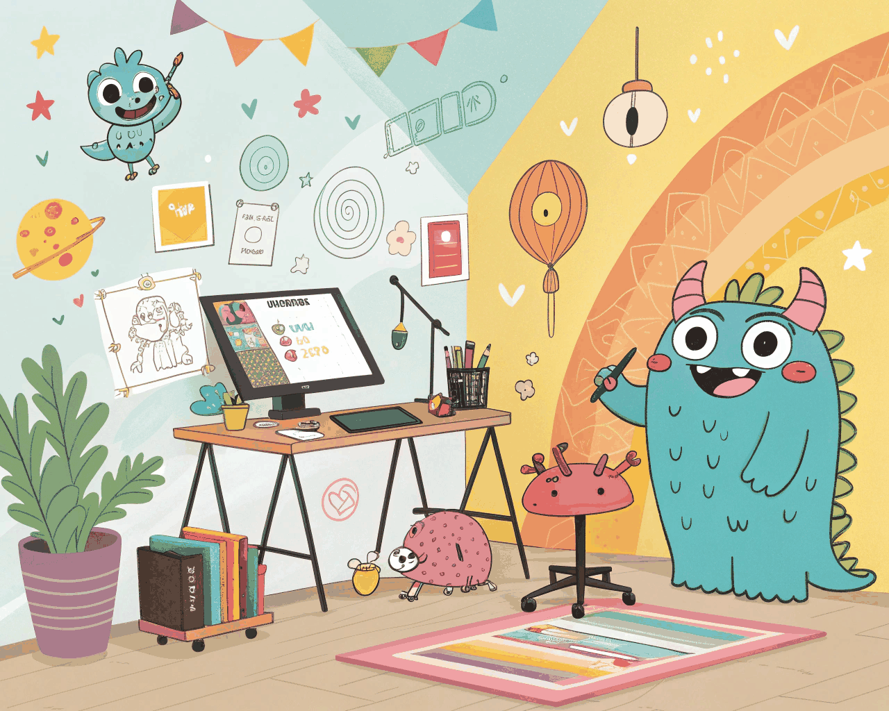 Cute & Stylized Pet Monster Designs for Streamer Branding