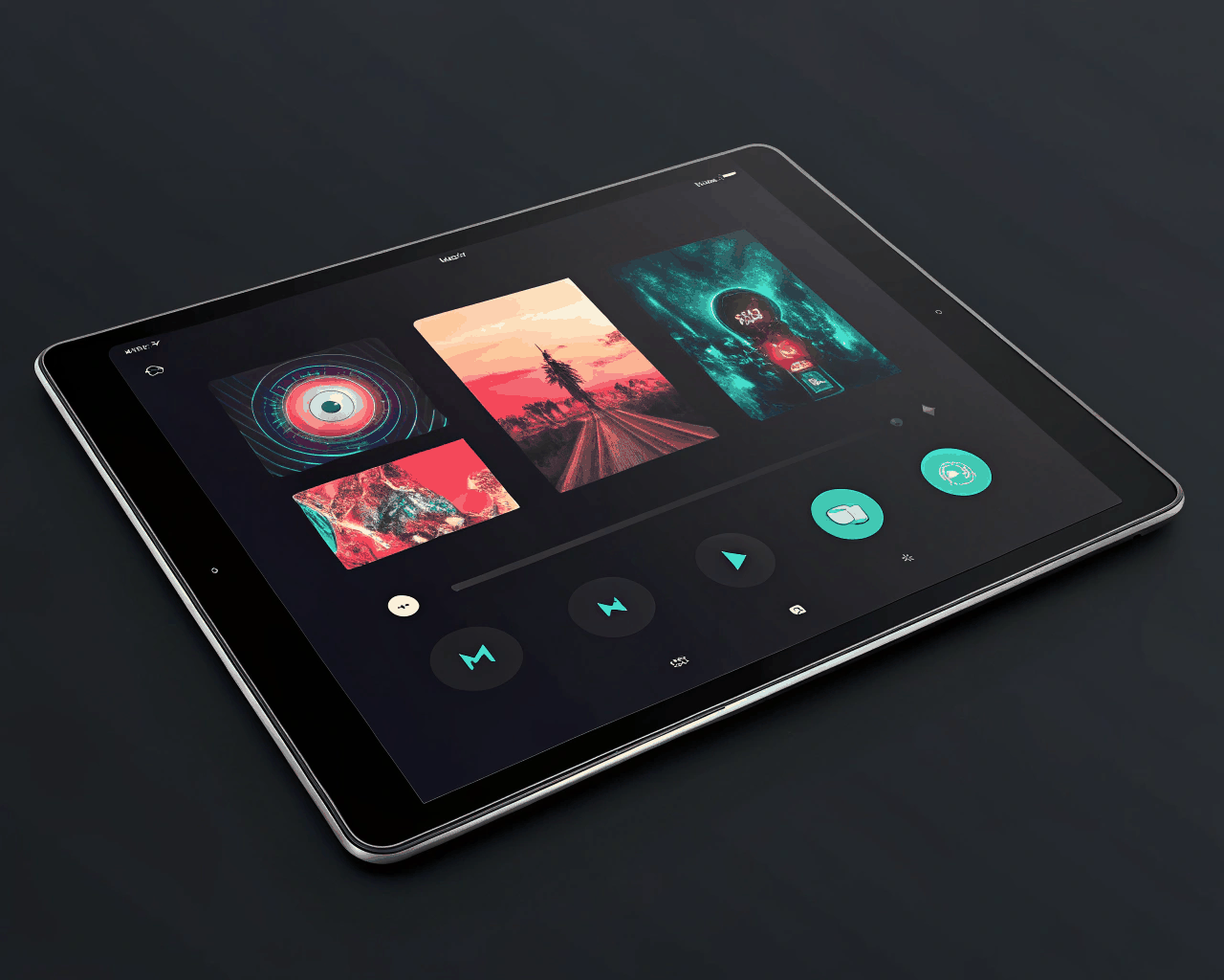 Dark Mode UI for Music Streaming and Audio Content Platforms