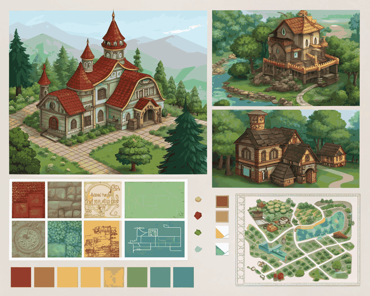 Fantasy Village Environment Pack for Tabletop RPGs