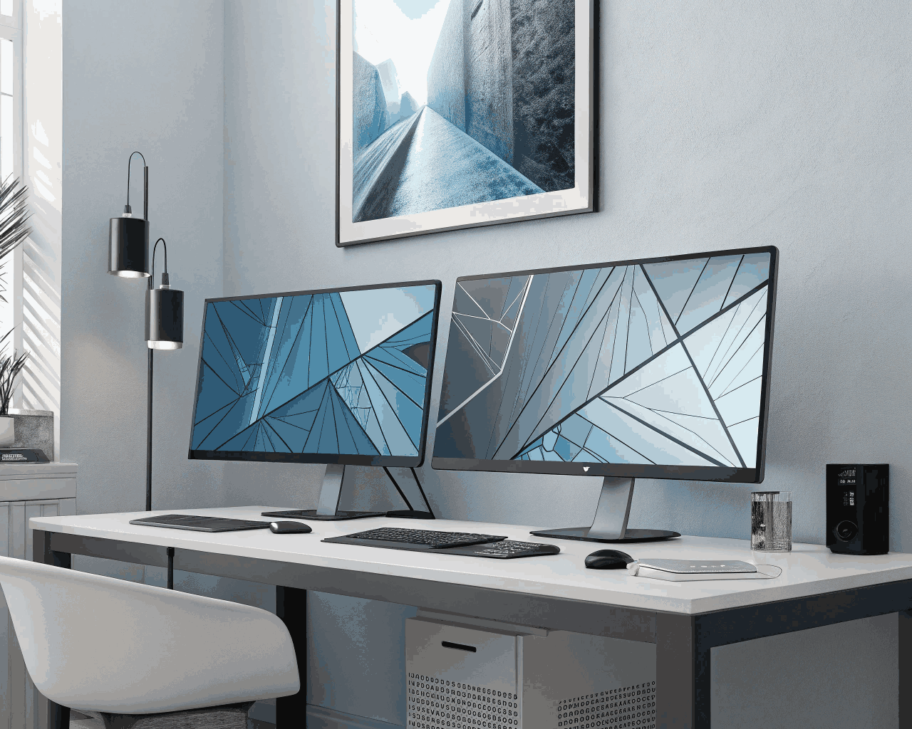 Geometric and Abstract Surface Pattern Design for Tech Brands