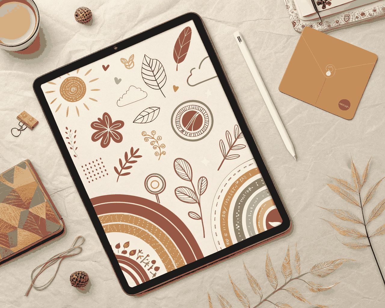 Hand-Drawn Social Media Icon Pack for Lifestyle Brands