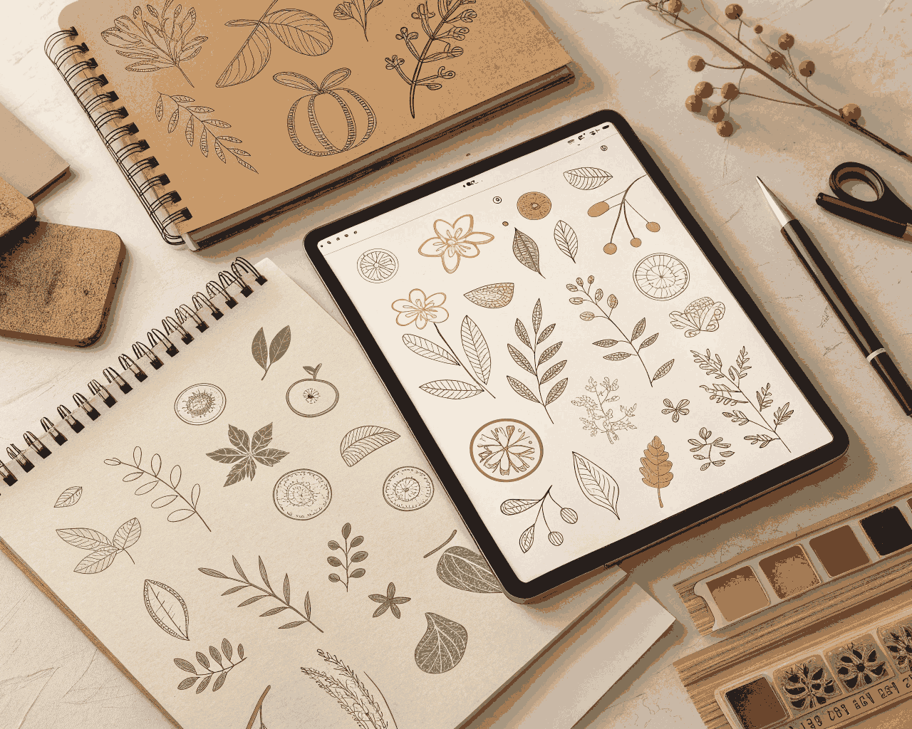 Hand-Drawn Social Media Icon Pack for Creative Brands