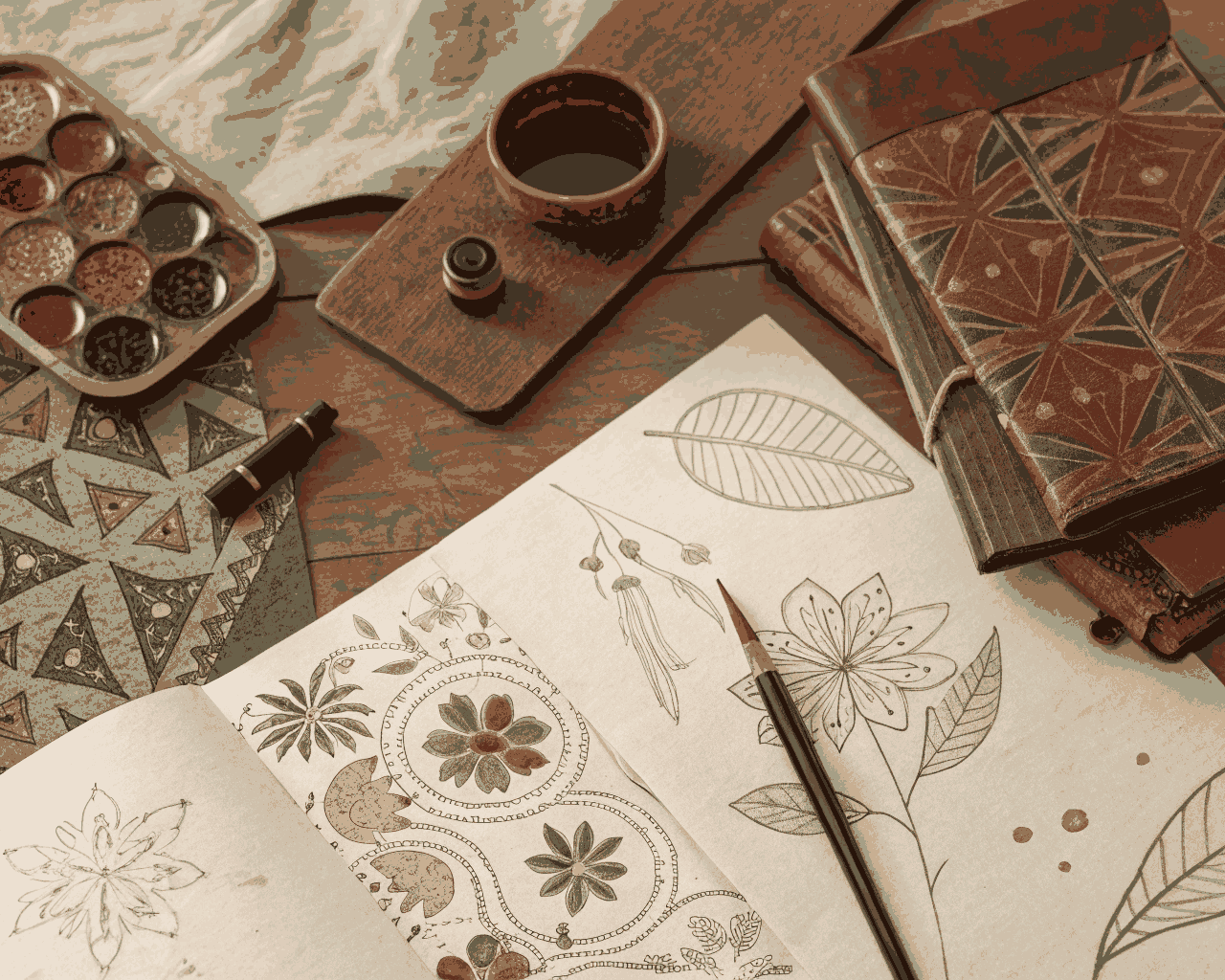 Hand-Drawn Style Icons and Logos Creation