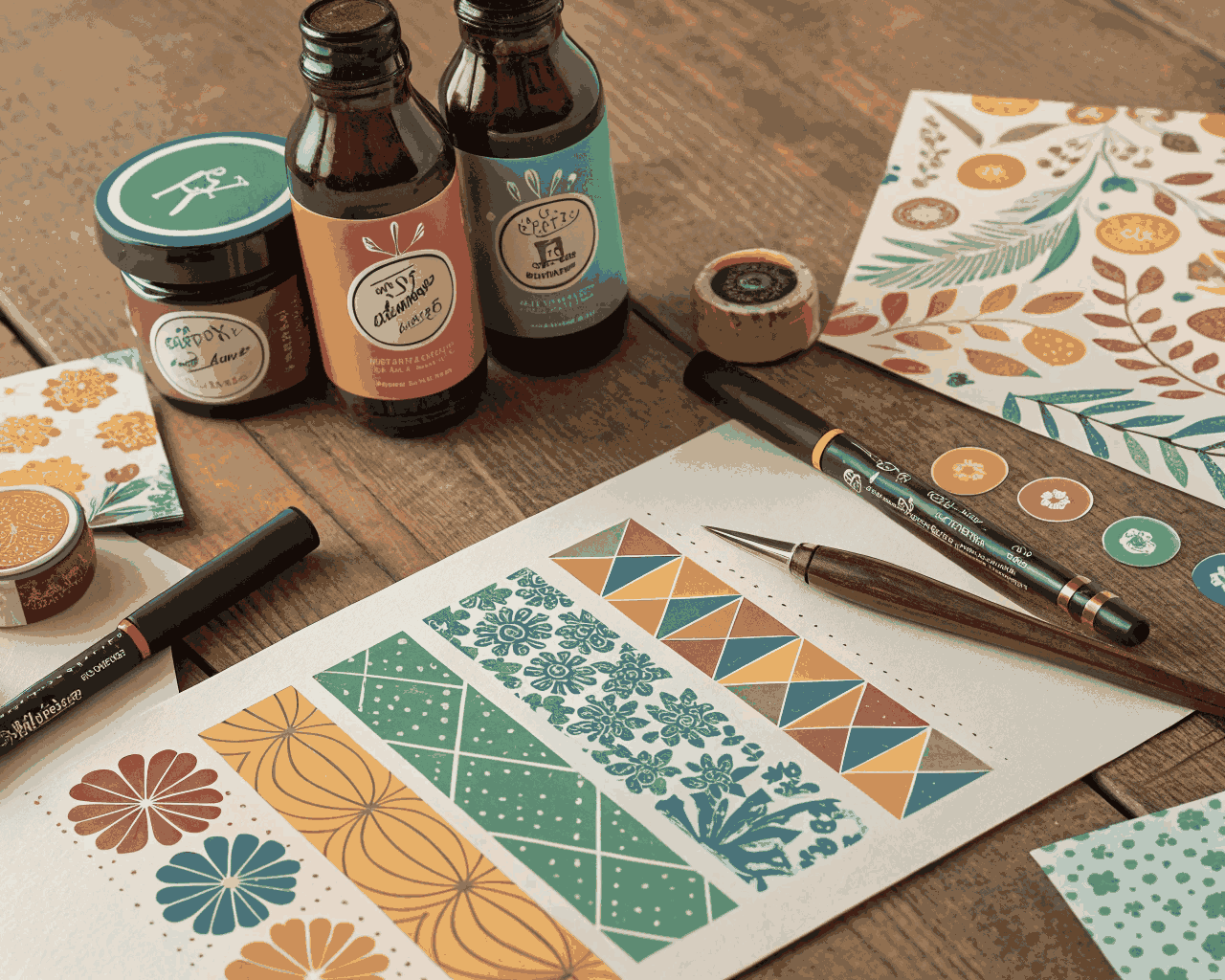 Hand-Lettered Artisan Label Design for Craft Beverages