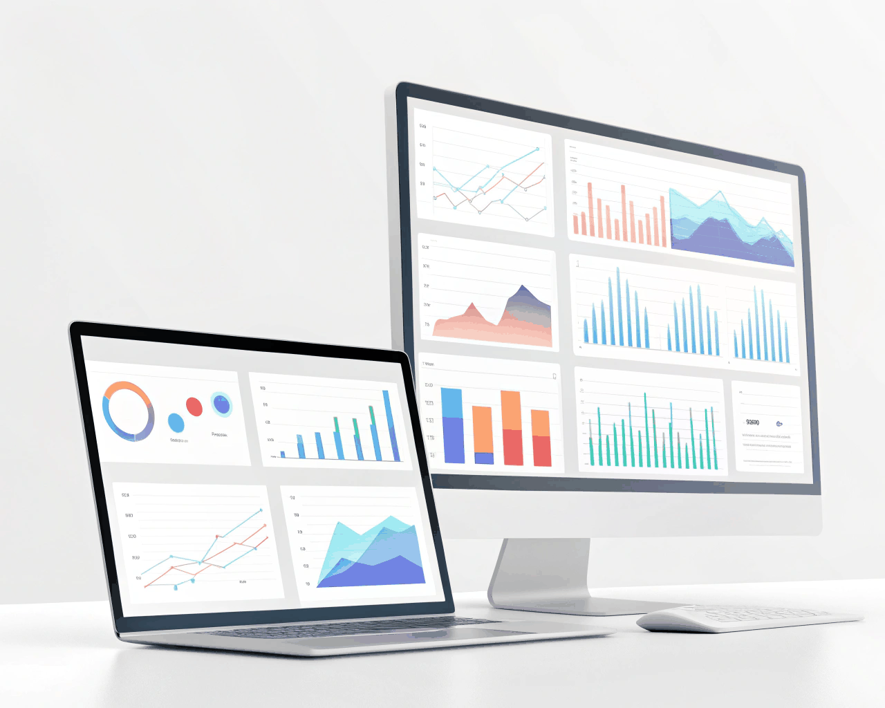 Investor Update Deck Design with Financial Dashboard Slides