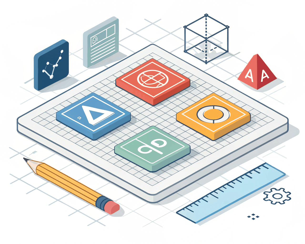Isometric 3D Vector Icons Design
