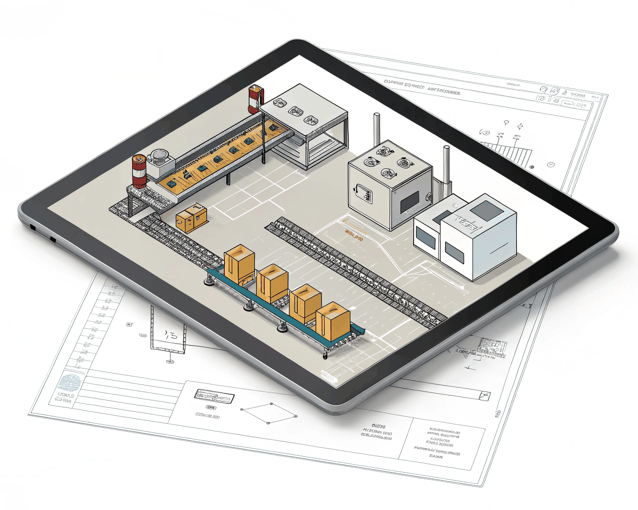 Isometric Process Breakdown for Manufacturing & Logistics