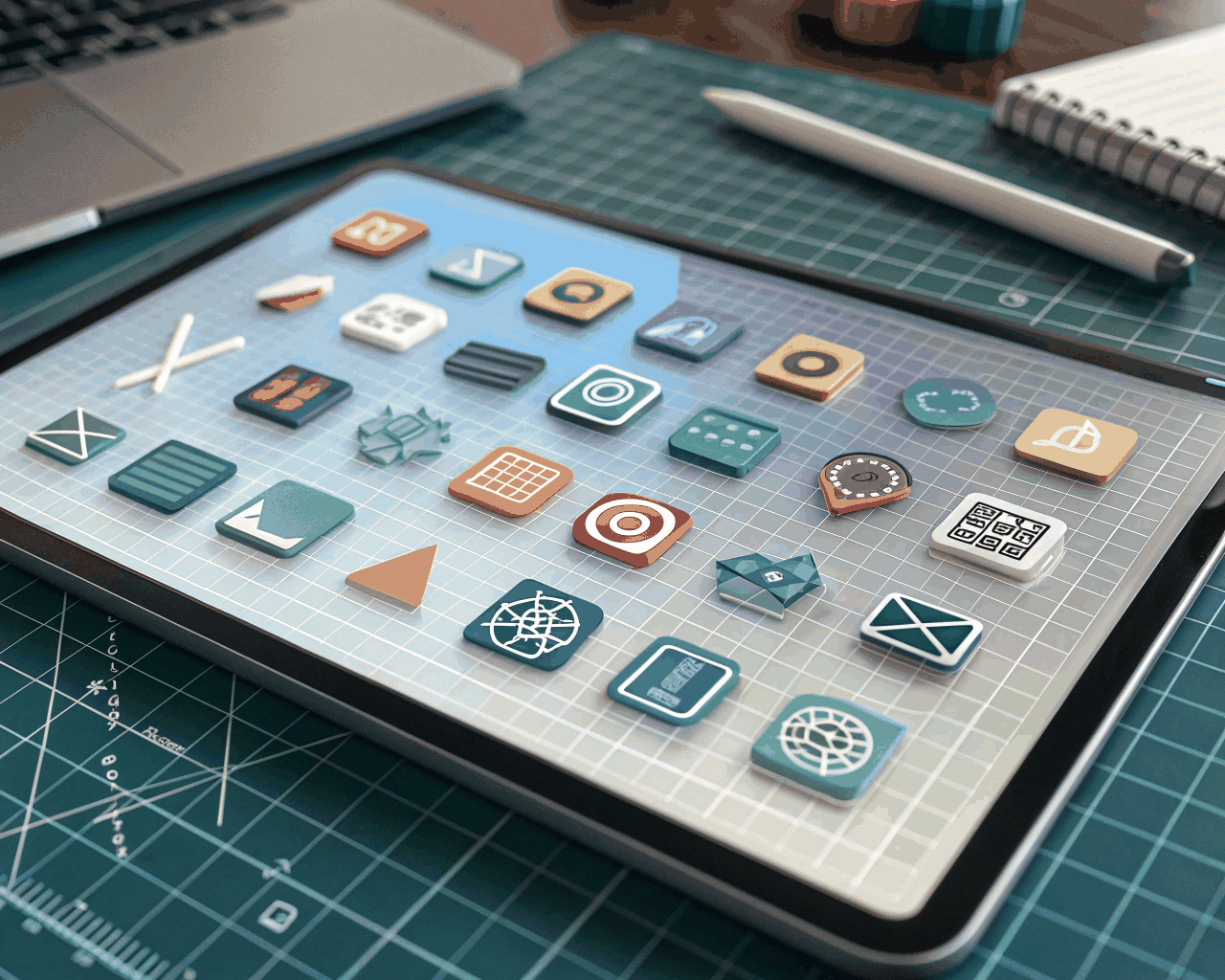 Isometric UI Icon Kit for Tech Startup Dashboards