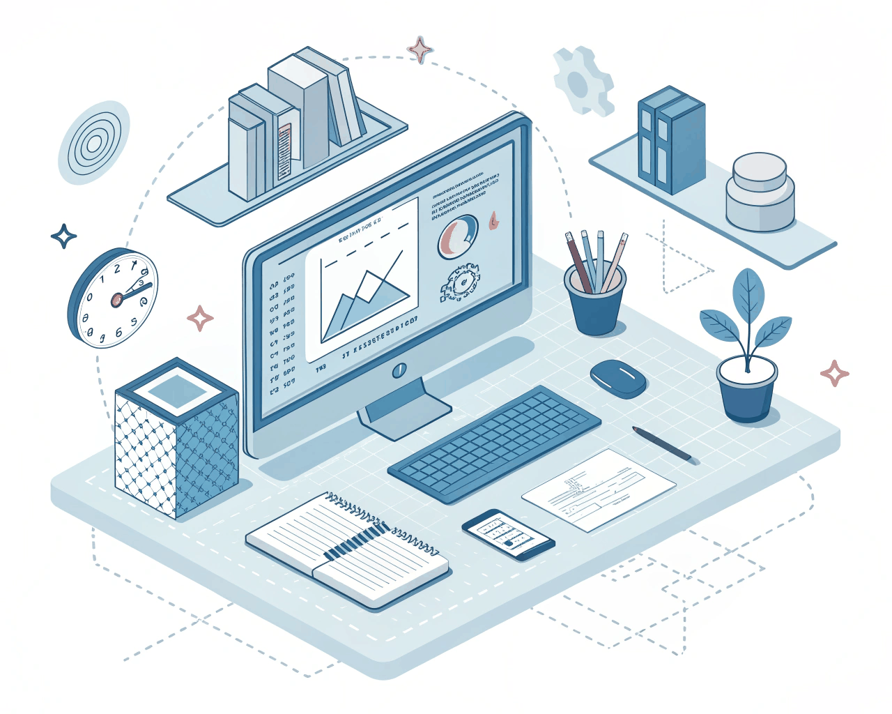 Isometric UI Kit for SaaS Dashboard and Web Application