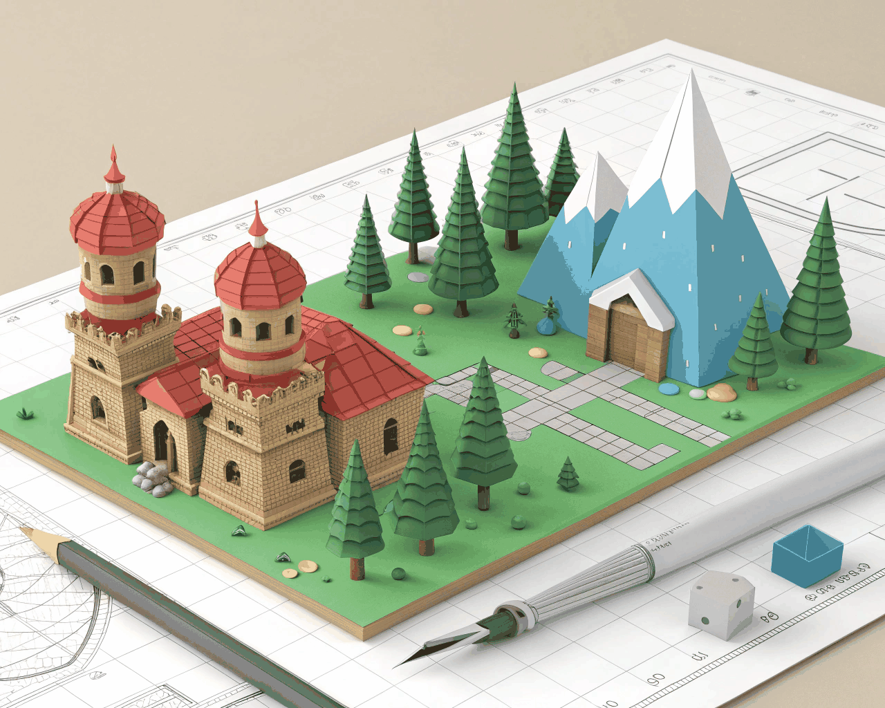 Low-Poly Stylized Assets for Mobile Games and Apps