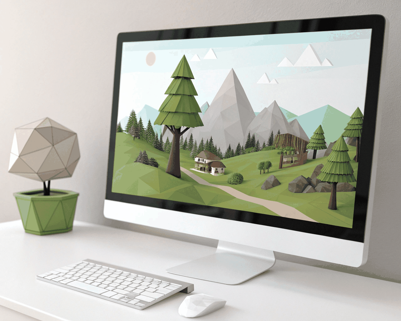 Low-Poly Stylized Environment Assets for Mobile Games