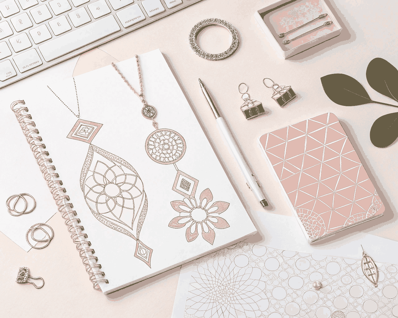 Minimalist Line Art Jewelry & Accessory Illustrations