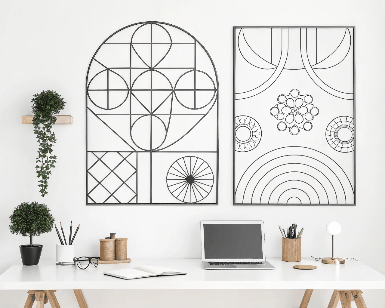 Minimalist Line Art Logos Creation