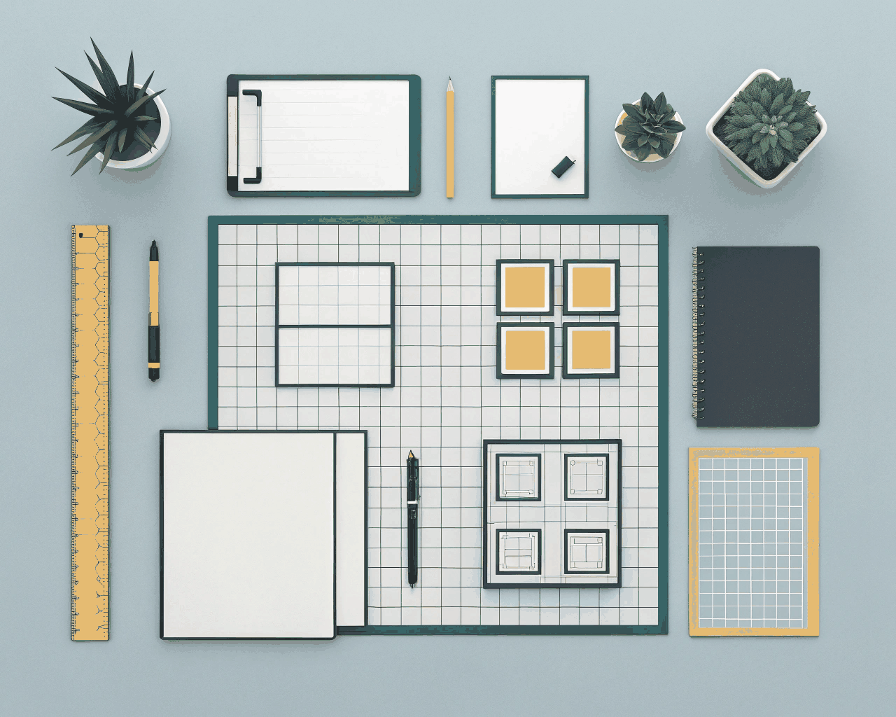 Minimalist Pictogram System for Corporate Presentations and Reports