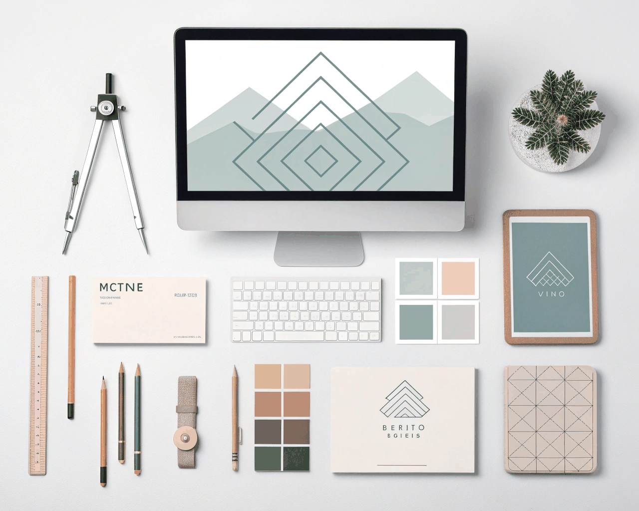 Modern Minimalist Logo design for Any Brands