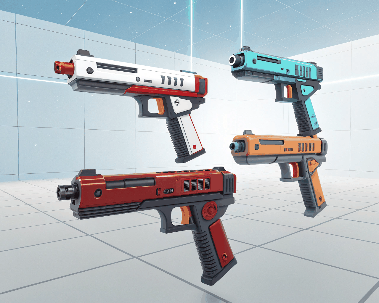 Modular Stylized Weapon Set for VR Action and Shooter Games