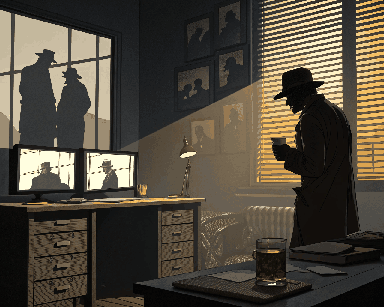 Noir Mystery Character Set with Twists & Red Herrings