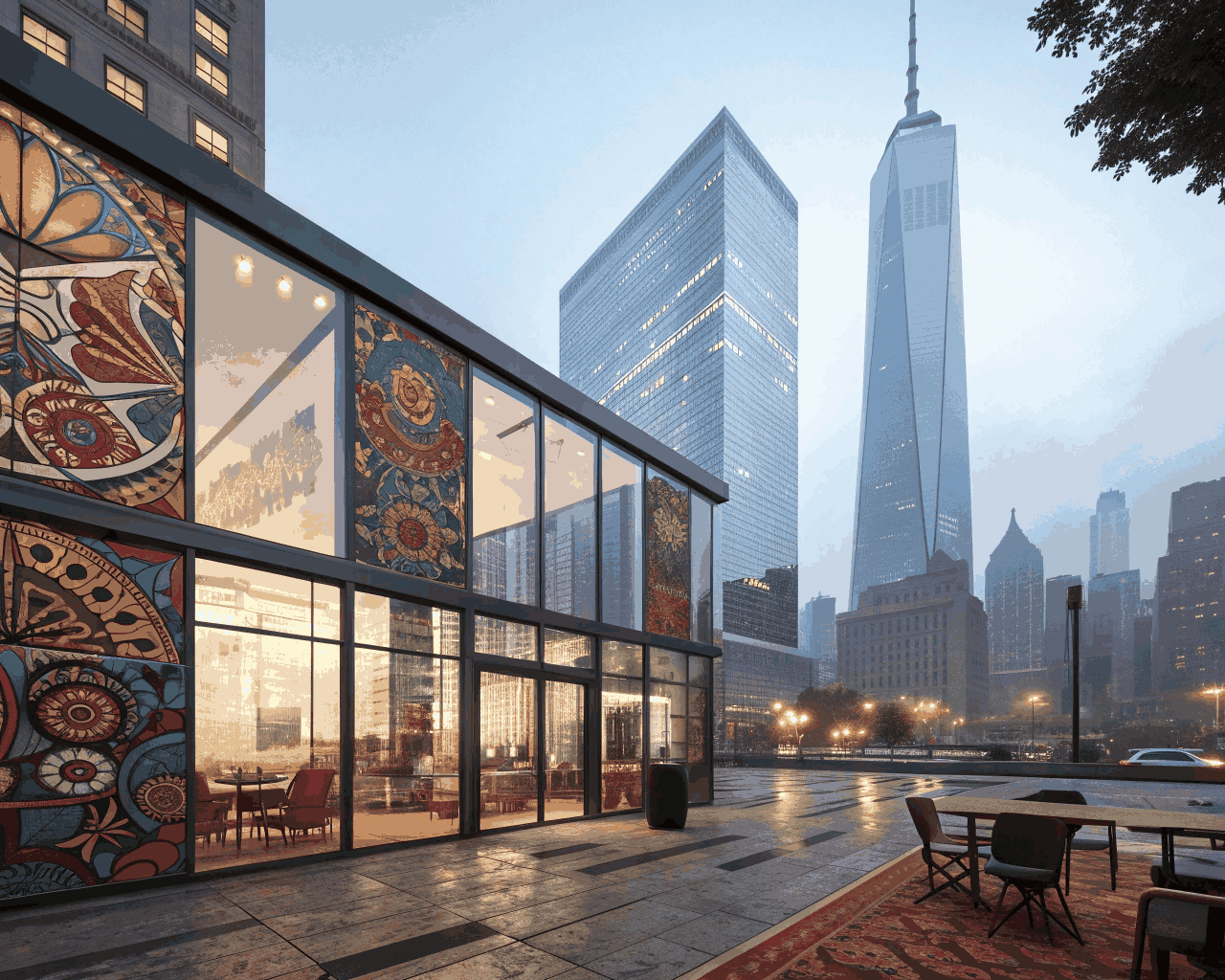 Photorealistic Architectural Visualization Matte Painting