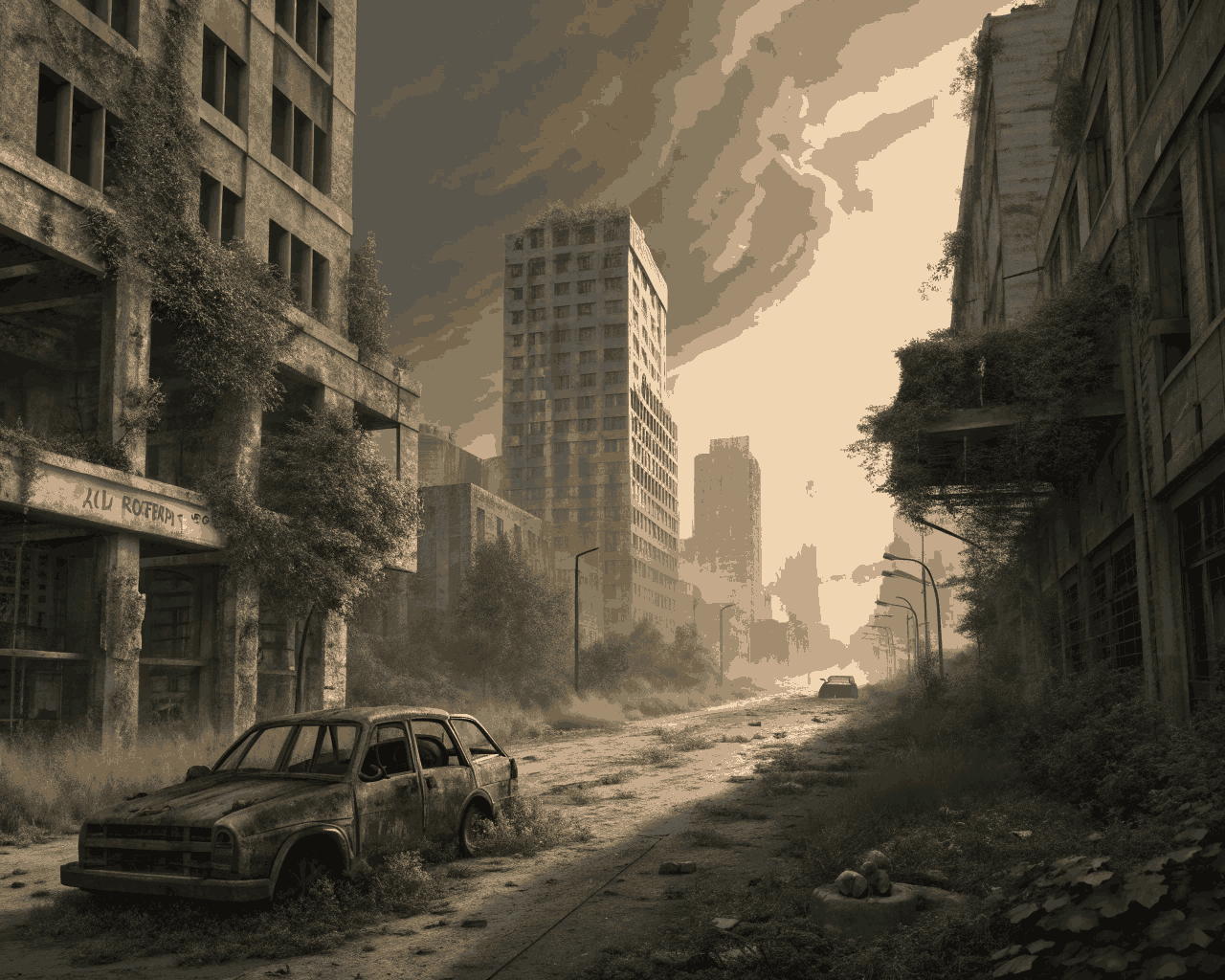 Post-Apocalyptic Landscape Concept for Film Pitch Decks