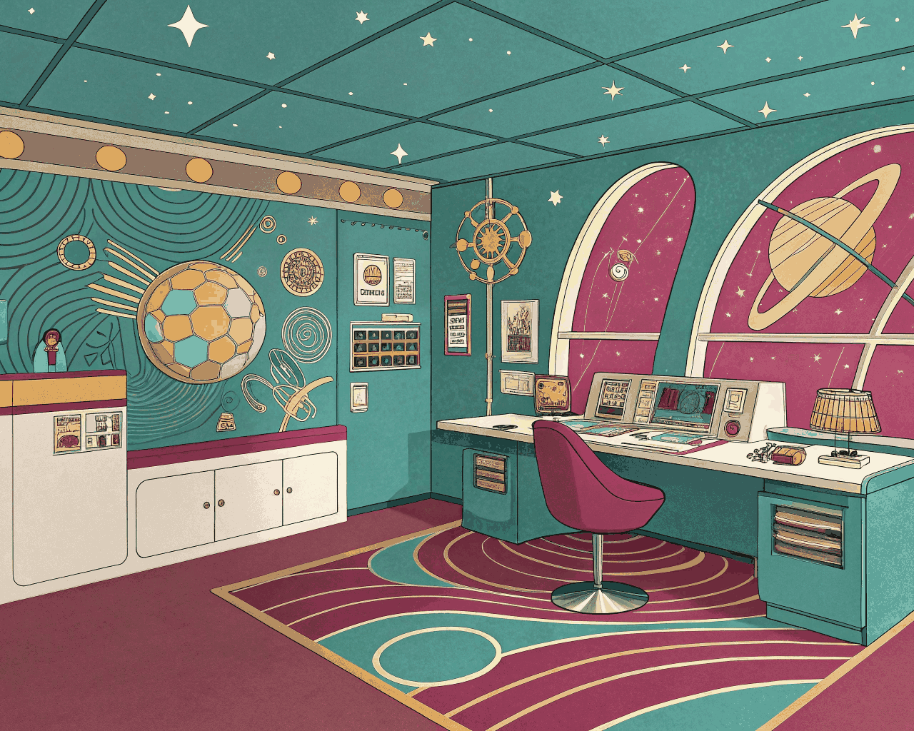 Retro Sci-Fi Spaceship Design for Indie Game Development