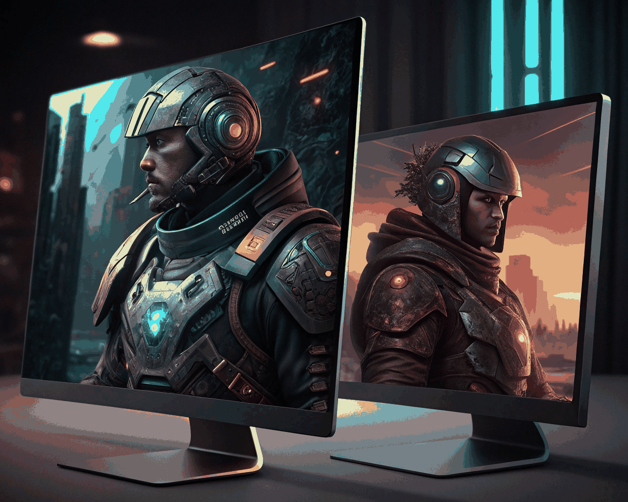 Sci-Fi Character Concept Art for Video Game Protagonists