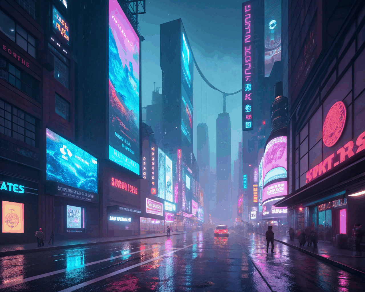 Sci-Fi Cityscape Concept Art for Game Developers