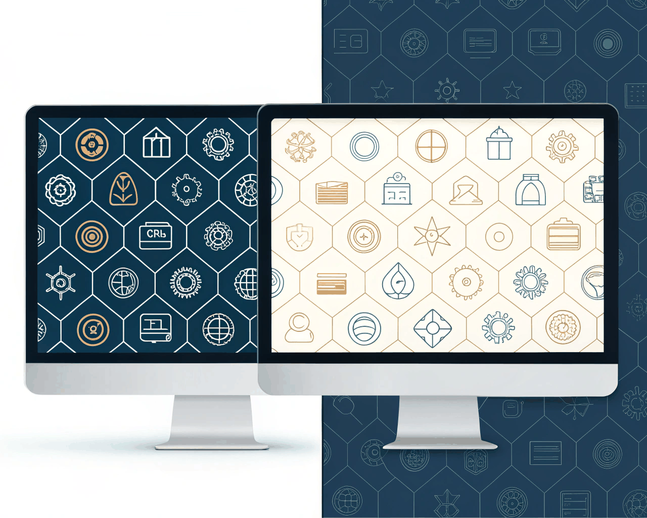 Seamless Iconographic Pattern for App UI and Digital Product Backgrounds