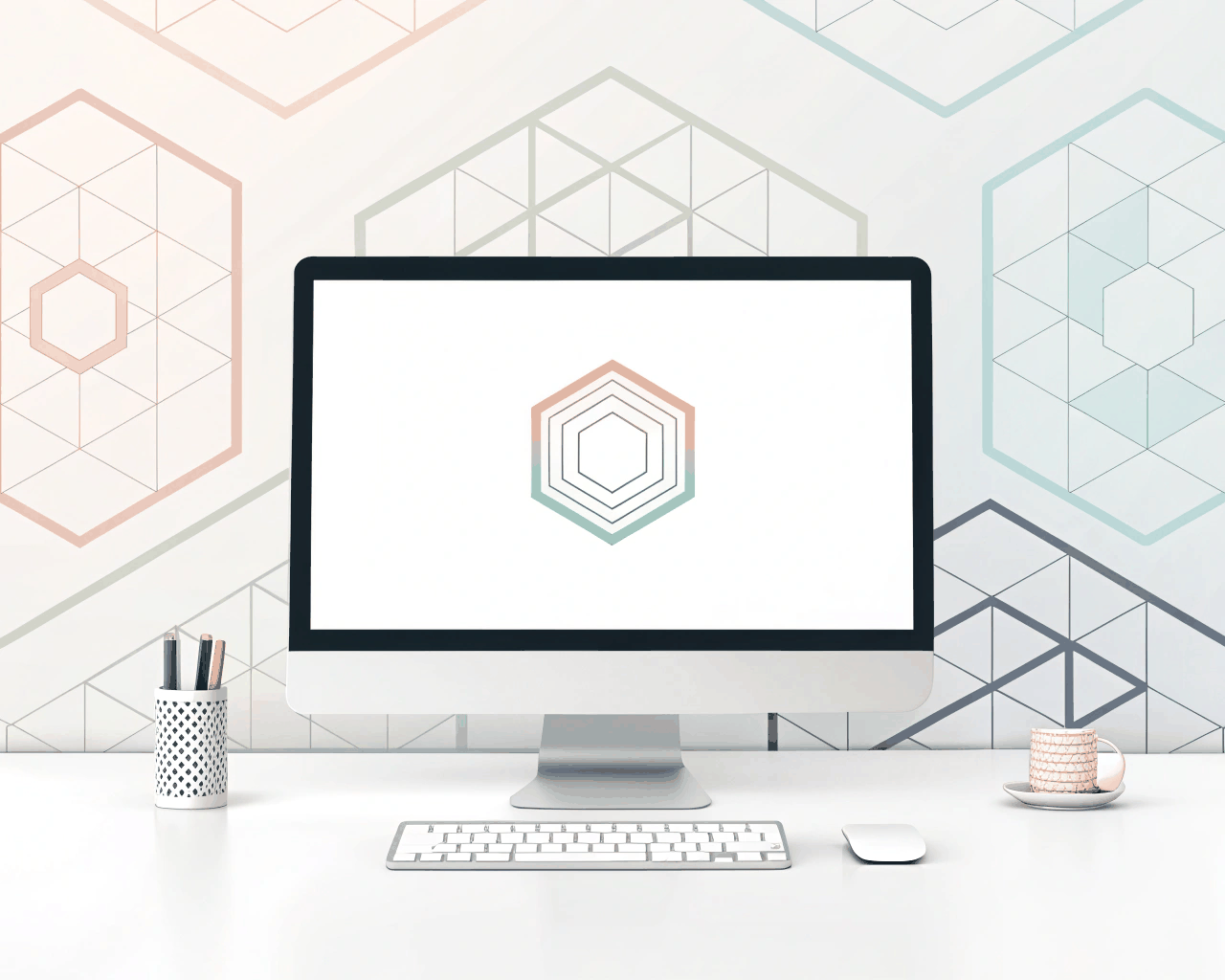 Simple Icon-Based Seamless Pattern for Branded Digital Backgrounds