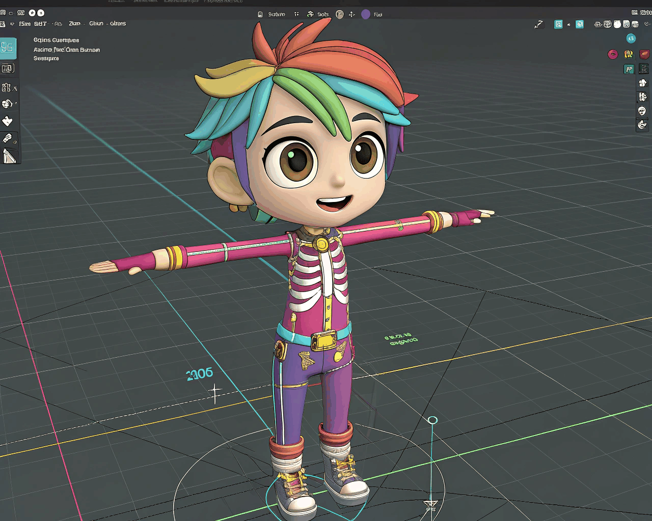 Stylized Character Avatar Rig for Social VR Platforms